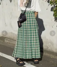 FREAKS STORE フリークスストア　サマーチェックプリーツスカート
