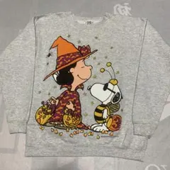 美品 90s 米国製 PEANUTS SNOOPY スヌーピー 霜降 スウェット
