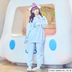 【サンリオピューロランド×ヴィレヴァン】スウェット(上下セット) シナモロール