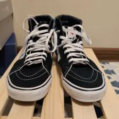 VANS SK8-HI ハイカットスニーカー ブラック ブルー
