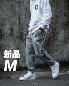 ナイキ NIKE ジョガーパンツ M グレーウーブン トラックパンツ テーパード