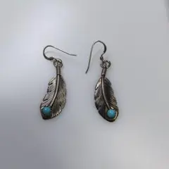 希少】ヴィンテージ シルバー 925 揺れる ピアス レッドアゲート 