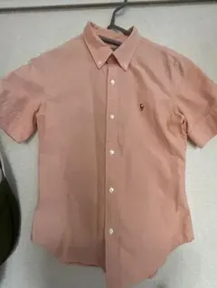 Ralph Lauren 半袖ボタンダウンシャツ ピンク