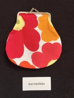【 ①点限り訳あり大特価！ 】marimekko マリメッコ　がま口ポーチ　新品
