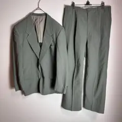 ディオール　カジュアルスーツ上下セットアップ　奇抜カラー　くすみグリーン　M