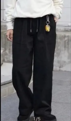 ヘビーツイルストレッチスケーターパンツ　Lサイズ　ブラック　新品未開封　半額！