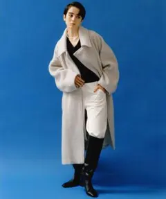 ADAM ET ROPÉ FEMME ステンカラーシャギーコート