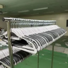 滑り止め付き衣類ハンガー150本セット