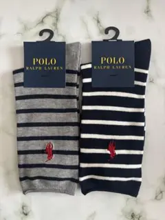 Polo Ralph Lauren ストライプソックス 2足 23-25cm
