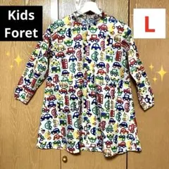 《Kids Foret》★車柄レインコート♪【 L 】120〜140／¥2970