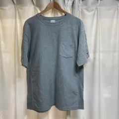 Champion リバースウィーブ　グレー Tシャツ 半袖 ポケット付き