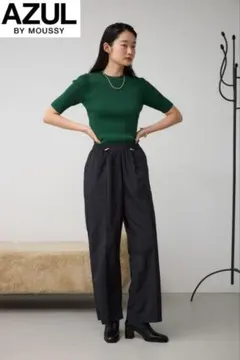【値下げ】美品＊AZUL BY MOUSSY ナイロンイージーパンツ