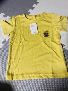 新品未使用タグ付　ハンバーガー刺繍付きTシャツ 95cm