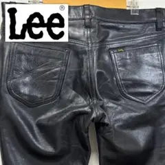 Lee リー ライダース レザー パンツ ボトム ブラック 本革 バイク ウェアのサムネイル