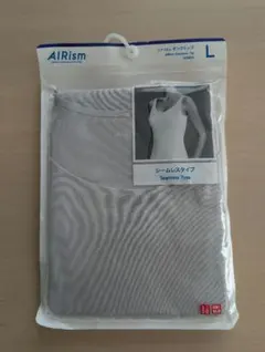 新品　ユニクロ　エアリズム　タンクトップ　AIRism Lサイズ グレー シャツ