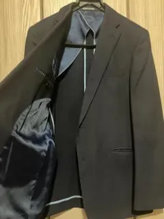 美品★PERSON'S FOR MEN メンズスーツ2パンツ 紺 背抜き春-秋のサムネイル