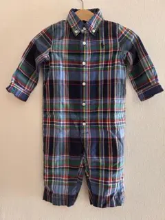 Ralph Lauren チェック柄ロンパース 9M