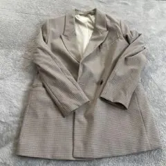 チェック柄 テーラードジャケット　H&M