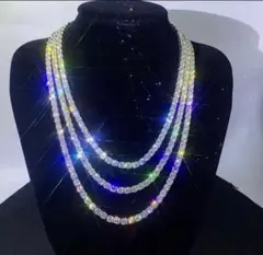 【12.5ct】モアサナイト テニスネックレス 50cm 4mm S925のサムネイル