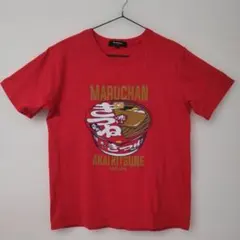 Doublefocus 赤いきつね Tシャツ レッド 　メンズＳ