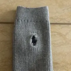 ラルフローレンポロ刺繍 グレー 22-24センチ