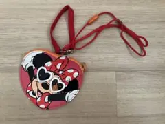 ディズニー　ミニーポシェット　パスケース　コインケース