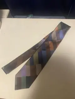 最終値下 ポールスミス　アートなチェックネクタイ　1回着用の超美品