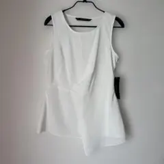 ZARA BASIC ノースリーブシャツ XS ホワイト