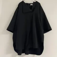 美品 25SS ENFOLD エンフォルド サークルプルオーバー 38 黒