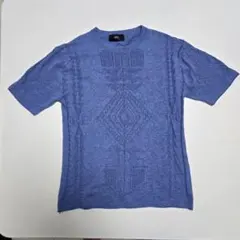 AZUL by moussy 半袖ニット ブルーのサムネイル