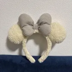ミニーマウス風 ふわふわカチューシャ