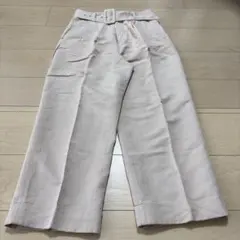 ZARA クリーム色 ワイドパンツ XS