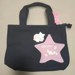 リトルツインスターズ ミニトートバッグ バッグ かばん キキララ ネイビー