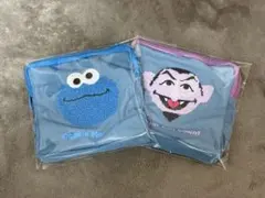 【8/15まで値下げ】セサミストリート もこもこポーチ2 ガチャ