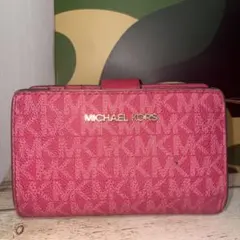 新品MICHAEL KORS ジップアラウンドウォレット ミディアム ピンク