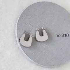 【2点目200円引】no.310 ステンレスピアス シルバー 男女兼用