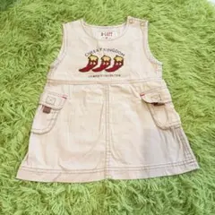 B-LOFT ジャンパースカート　80サイズ　レトロ　古着　子供服