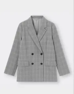 タグ付き新品未使用　GU ジャケット　グレー　チェック