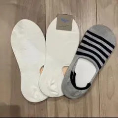 新品☆　靴下屋　タビオ　無印良品　メンズ　カバーソックス　3足