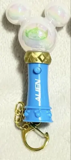【ディズニー】ペンライト キーチェーン リトルグリーンメン