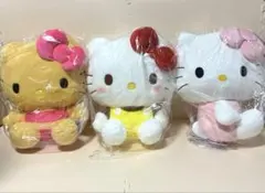 新品未使用　 ハローキティ ぬいぐるみ 3点セットのサムネイル