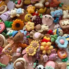 動物　デコパーツ　プラパーツ　キャラクター　ビーズ　かわいい　新品