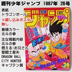 ✓当時物 週刊少年ジャンプ 1987年26号 ドラゴンボール綴じ込み