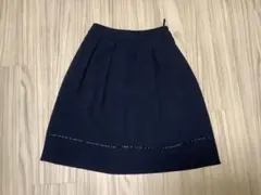 anysis 膝丈フレアスカート　ネイビー