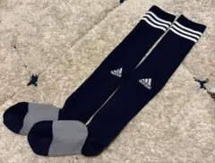 adidas サッカー ストッキング ネイビー