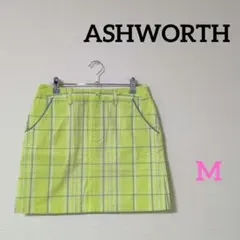 ASHWORTH　アシュワース　レディース　ゴルフウェア　スカート　黄緑　Mのサムネイル