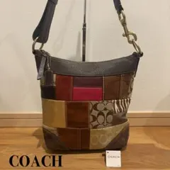 COACH 2WAY HOL PCHWK MUD DUFFLEショルダー Y2K