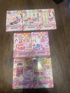 さ*ら様 アイカツ フェミニン3枚　なないろマカロン2枚 スイーツハウス2枚　星