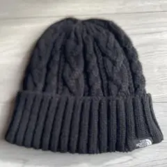 THE NORTH FACE ブラックニット帽 ケーブル編み