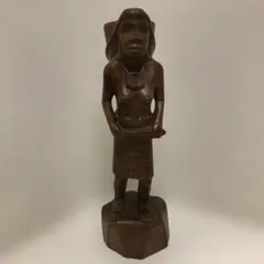 ⬛️ 希少！⬛️ 木彫り 44cm！⬛️ 合掌 仏像 置物！⬛️ タイ 伝統